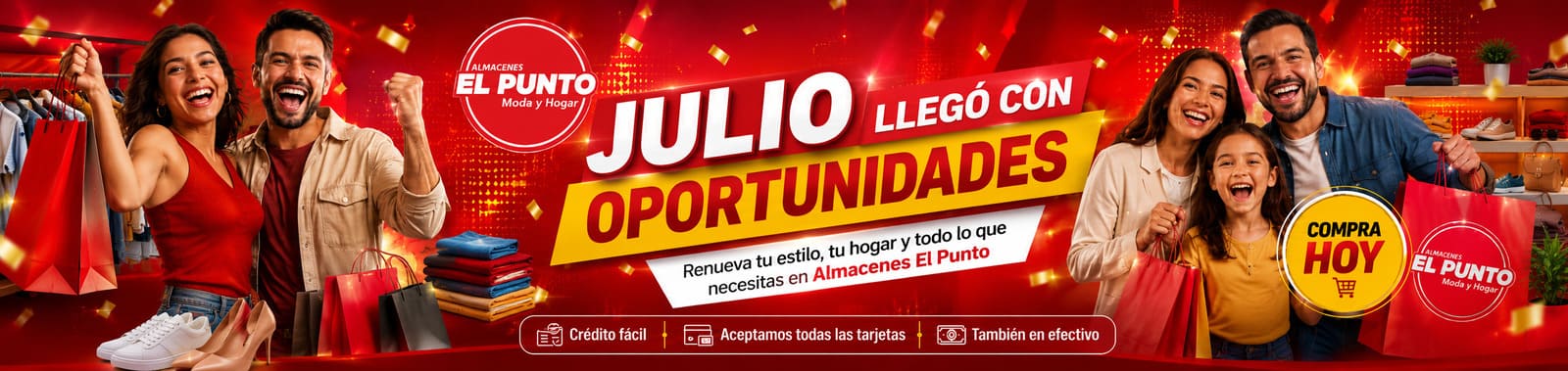 Almacenes el punto Julio llega con oportunidades al punto 1